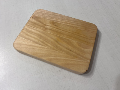 Доска разделочная сервировочная 10*20*2см береза "Закусочная 6"