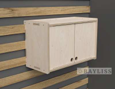 картинка Шкаф с двойной дверью с креплением на французскую планку ДШВ 26х57х36см "ДревоКуб 47"4657840270016 от магазина BAYLISS