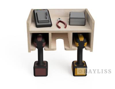 картинка Полка для шуруповертов 2 отсека "ДрелингСтор-45.2" от магазина BAYLISS