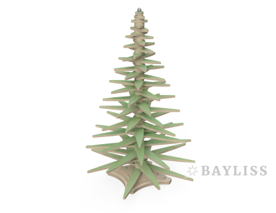 Деревянная новогодняя елка