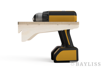 картинка Настенный держатель двух шуруповертов  на французскую планку "ДрелингСтор-41ф" от магазина BAYLISS