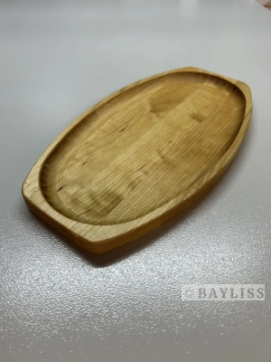 Сервировочная доска "Лесной шарм 1", менажница из дерева малая, 24х13,5х2