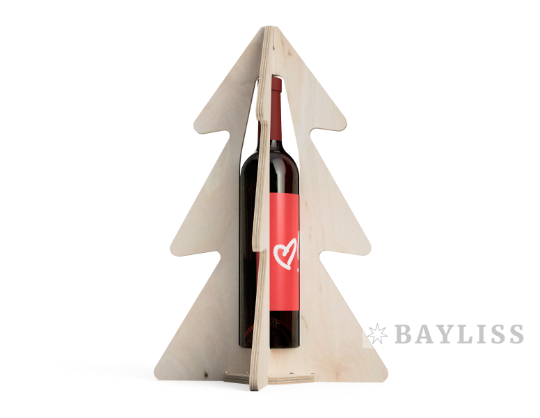 картинка Винная Новогодняя елка подставка для вина 43см от магазина BAYLISS