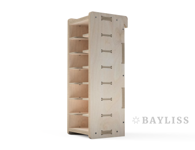 картинка Полка для дисков болгарки и шлиф кругов с семью отделениями "ДискОрдер 38" от магазина BAYLISS